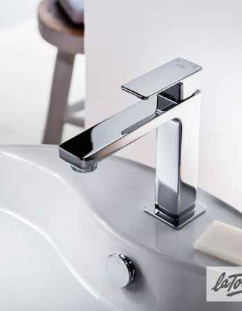 Μπαταρία Νιπτήρα La Torre Profili Chrome με Αυτόματη Βαλβίδα (45001-100)